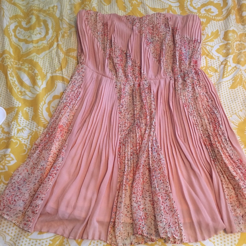 Strapless cocktail dress